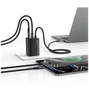 USAMS JC Series CC266 65W GaN Fast Charger USB-A, 2xUSB-C white