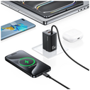 USAMS JC Series CC266 65W GaN Fast Charger USB-A, 2xUSB-C white