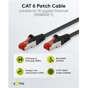 Goobay S/FTP Cat.6 (Gigabit) Καλώδιο Δικτύου Ethernet 30m Μαύρο 68699