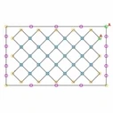 OptiMesh - Decorative LED Ceiling Panel, Polygonal Design with Internal Patterns, 680W Cool White 6500K (VenCore) - Model 110-210-014
