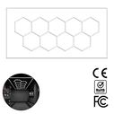 LightMatrix - Διακοσμητικό LED Φωτιστικό Πάνελ Οροφής Πολυγωνικού Σχεδιασμού VenCore (886W, 6500K)