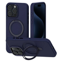 Mercury MagSafe Stand Silicone Case Apple iPhone 15 Plus blue