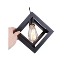 VenCore Cube 6089-10002 - Φωτιστικό Οροφής Κρεμαστό Μονόφωτο Μαύρο Μεταλλικό