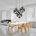 VenCore Cube 6089-10002 - Φωτιστικό Οροφής Κρεμαστό Μονόφωτο Μαύρο Μεταλλικό