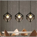 VenCore Cube 6089-10002 - Φωτιστικό Οροφής Κρεμαστό Μονόφωτο Μαύρο Μεταλλικό