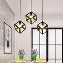 VenCore Cube 6089-10002 - Φωτιστικό Οροφής Κρεμαστό Μονόφωτο Μαύρο Μεταλλικό