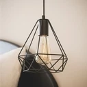 VenCore Prism 6089-10005 - Φωτιστικό Οροφής Μονόφωτο Κρεμαστό Μαύρο Μεταλλικό