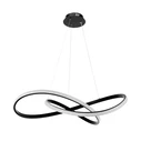 VenCore Infinity 6089-20001 - Μοντέρνο Κρεμαστό Φωτιστικό Οροφής LED 72W Μαύρο Αλουμίνιο Φ56cm με Ρυθμιζόμενο CCT & Χειριστήριο