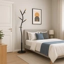 VenCore Arbor Black 5520-10001 - Metal Coat Rack Black 37 x 37 x 171 cm