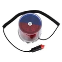 VenCore 6855-10002 - Αδιάβροχος Μαγνητικός Φάρος LED Διπλού Χρώματος (Κόκκινο-Μπλε) με Βύσμα Αναπτήρα Αυτοκινήτου 12-24V