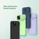 Θήκη Κινητού Nillkin CamShield Silky Silicone για iPhone 15 Pro, μπλε