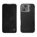 Θήκη Κινητού Nillkin Qin Prop Leather για iPhone 16 Pro Max, δερμάτινη, Μαύρη