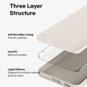 Mercury Silicone Case Apple iPhone 15 Pro Max light gray