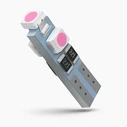 VenCore 3216-10059 - Λάμπα LED T5 W3W 3 SMD 1210 0.6W 50 lm 12V Ροζ