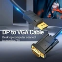 Καλώδιo DisplayPort σε VGA Vention HBLBH Μαύρο 2 m