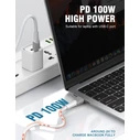 Καλώδιο USB-C Ldnio σε USB-C LC602C, 100W PD, 2m, γκρι