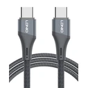 Ldnio Braided USB 2.0 Cable USB-C male - USB-C 100W Μαύρο 2m