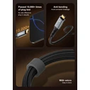 Ldnio Braided USB 2.0 Cable USB-C male - USB-C 240W Μαύρο 1m