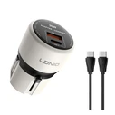 LDNIO Wall Charger Q2319 30W with USB C Cable EU UK US AU