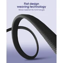 Ldnio καλώδιο USB-C σε USB LS241Q, flat, 100W, 480Mbps, 1m, μαύρο