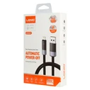 Ldnio Flat / LED / Braided USB-A to Lightning Cable 30W Μαύρο 2m