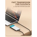 Ldnio Braided USB 2.0 Cable USB-C male - USB-A 50W Μπεζ 2m