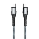 Καλώδιo USB Ldnio Type-C σε Type-C LC101, 65W PD, 1m, γκρι