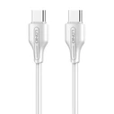 Καλώδιo USB Ldnio Type-C σε Type-C LC121C, 65W PD, 1m, λευκό