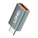 Αντάπτορας USB Ldnio Type-C σε USB LC140, αρσενικό σε θηλυκό, γκρι