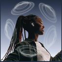 AWEI TP100 ENC Wireless In-Ear Headphones Bluetooth 5.4 TWS + Docking Station Black