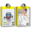 AWEI TP100 ENC Wireless In-Ear Headphones Bluetooth 5.4 TWS + Docking Station Black
