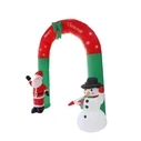 VenCore 8979-10001 Inflatable Santa Claus with Snowman 2.4m LED Lit Automatic Inflation
