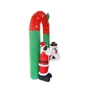VenCore 8979-10001 Inflatable Santa Claus with Snowman 2.4m LED Lit Automatic Inflation