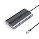 Orico XDR 12in1 USB-C Docking Station με 2x HDMI/DisplayPort 4K PD 100W Ethernet - Γκρι
