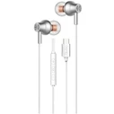 Qubo AU-300C In-ear Handsfree Ακουστικά με Βύσμα USB-C Λευκό