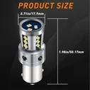 VenCore 3216-10166 - 1156 P21W CanBus Gen4 - 18× SMD 3020 LED Bulb 9W 1960 lm Orange (P21W/1156)