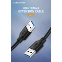 CABLETIME καλώδιο USB 3.0 CT-C160-U3-AMAMN 1m μαύρο