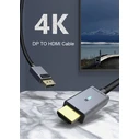 CABLETIME DisplayPort to HDMI Cable CT-AV585-P02G4K, 4K/30Hz, 1.8m, Black