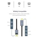 CABLETIME DisplayPort to HDMI Cable CT-AV585-P02G4K, 4K/30Hz, 1.8m, Black
