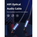 CABLETIME Toslink Optical Audio Cable CT-AV380-P04GN, gold plated, 5mm, 3m, black