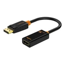 CABLETIME DisplayPort to HDMI Adapter CT-AV586-01G4K, 4K/30Hz, Black
