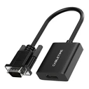 CABLETIME αντάπτορας VGA σε HDMI CT-AV582-VGAH με 3.5mm & micro USB, 1080p/60Hz, μαύρος