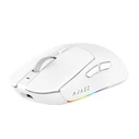 Ασύρματο gaming ποντίκι Ajazz AJ139 V2 MC 3311 με βάση φόρτισης - Λευκό