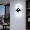 VenCore Eterna Silver 6093-20055 - Modern Wall LED Sconce 12W Silver Aluminum with Adjustable CCT