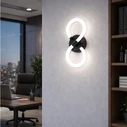 VenCore Eterna Silver 6093-20055 - Modern Wall LED Sconce 12W Silver Aluminum with Adjustable CCT