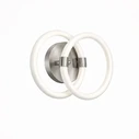 VenCore Vireon Silver 6093-20059 - Μοντέρνο Επιτοίχιο Φωτιστικό Απλίκα LED 12W Ασημί Αλουμίνιο με Ρυθμιζόμενο CCT