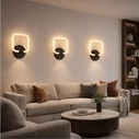 VenCore Seren Silver 6093-20063 - Επιτοίχια Απλίκα LED 12W Ασημί με Ρυθμιζόμενη CCT