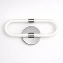 VenCore Circa Silver 6093-20067 - Μοντέρνο Επιτοίχιο Φωτιστικό Απλίκα LED 12W Ασημί Αλουμίνιο με Ρυθμιζόμενο CCT