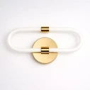 VenCore Circa Gold 6093-20068 - Modern Wall LED Sconce 12W Gold Aluminum with Adjustable CCT (Warm/Neutral/Cool) - CCT Control via On-Off Switch