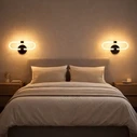 VenCore Circa Gold 6093-20068 - Modern Wall LED Sconce 12W Gold Aluminum with Adjustable CCT (Warm/Neutral/Cool) - CCT Control via On-Off Switch
